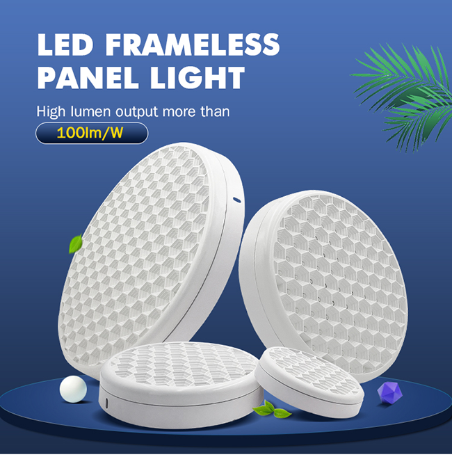 Without Color Led Panel Light led frameless panel light 1000K 18w 24w 36w 48w alu base with pc cover ...